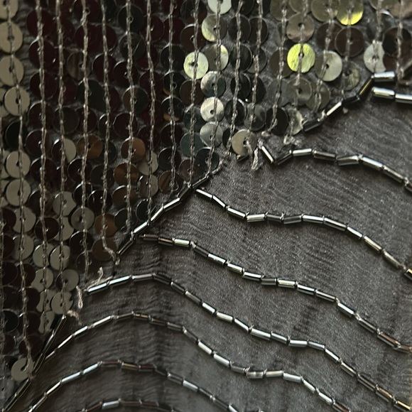 VIntage Swee Lo Sequin Beaded Silk Blouse - Picture 6 of 12